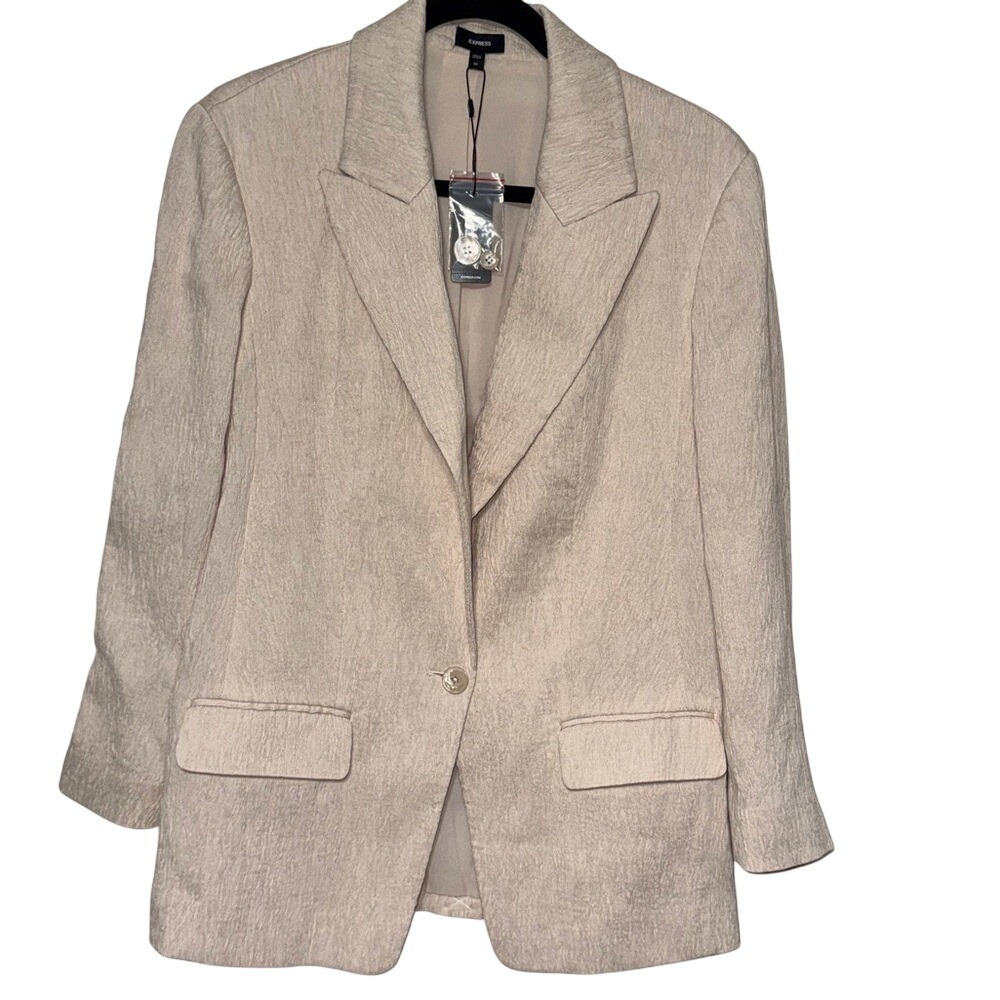 Express Ivory Textured blazer new size extra small business formal style